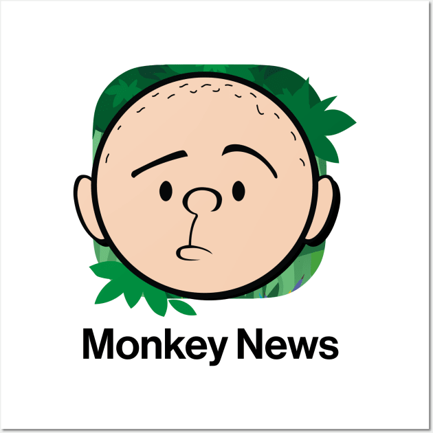 Karl Pilkington - Monkey News Wall Art by Pilkingzen